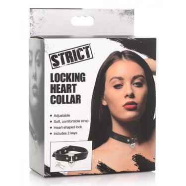 Strict Locking Heart Collar Collars & Leads Strict (ABS)
